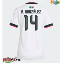 Camiseta México Armando Gonzalez #14 Visitante Equipación para mujer Mundial 2026 manga corta